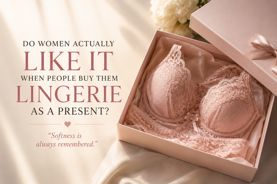 Do women actually like receiving lingerie as a gift? Discover the emotional psychology behind thoughtful lingerie gifting, feminine luxury, intimacy, and what truly makes luxury lingerie feel personal and elegant.