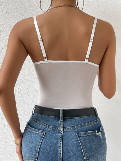 Floral Lace Corset Bodysuit
