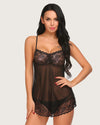 Scalloped Lace Babydoll Set